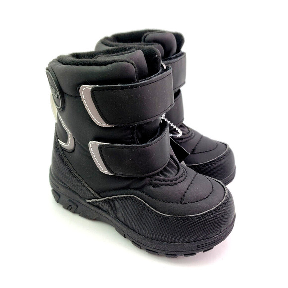 Khombu Neek 2 Baby Toddler Size 5 Black PullOn Waterproof Warm Winter Snow Boots - Picture 1 of 14